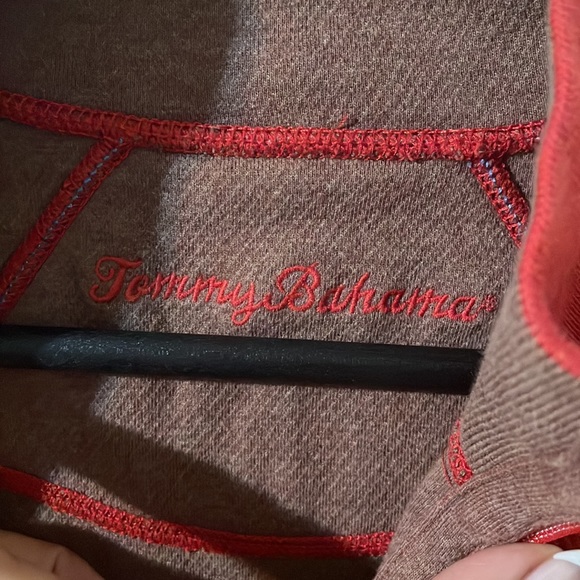 Tommy Bahama reversible sweater with half zip - Picture 3 of 9